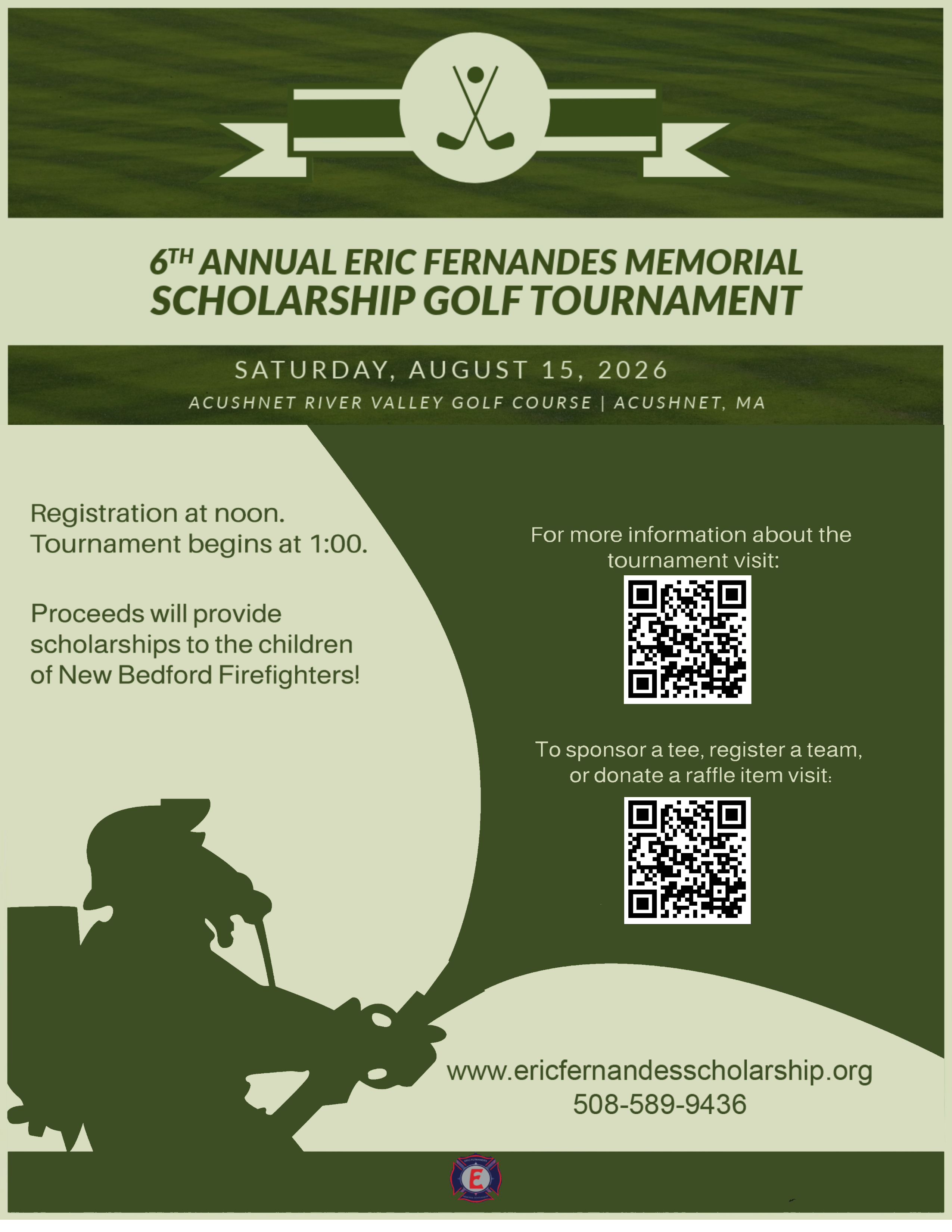 6th Annual Golf Tournment Fundraiser Flier